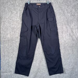 5.11 Tactical Cargo Pants Mens 34X32 Measures 32x32 Blue Ripstop Elastic Waist